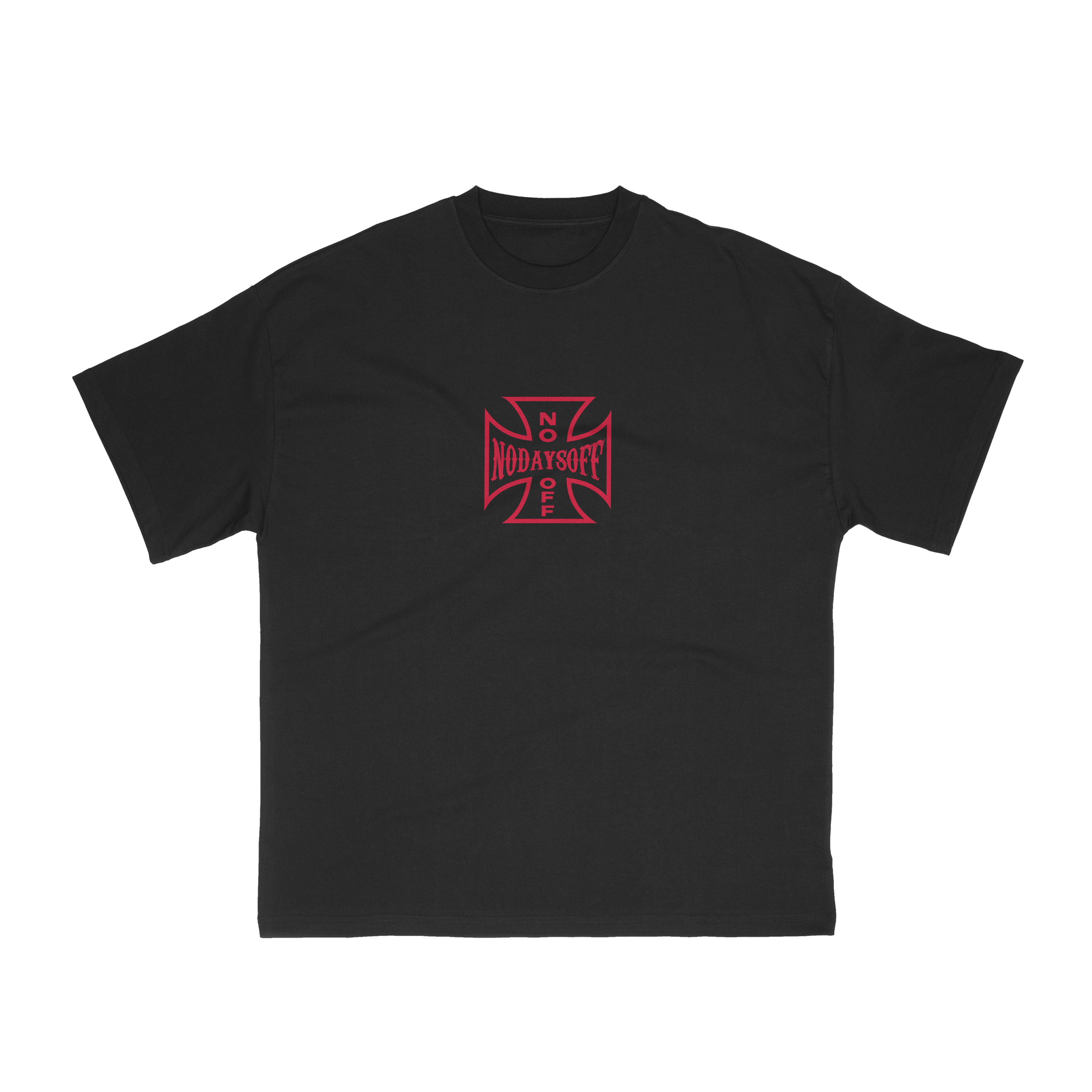 No Days Off Logo Tee Black