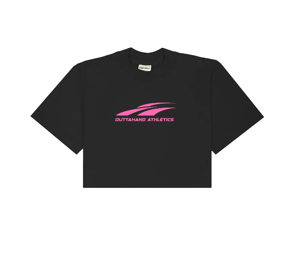 OHP Athletics Pink Logo (Woman's Cropped Tee)